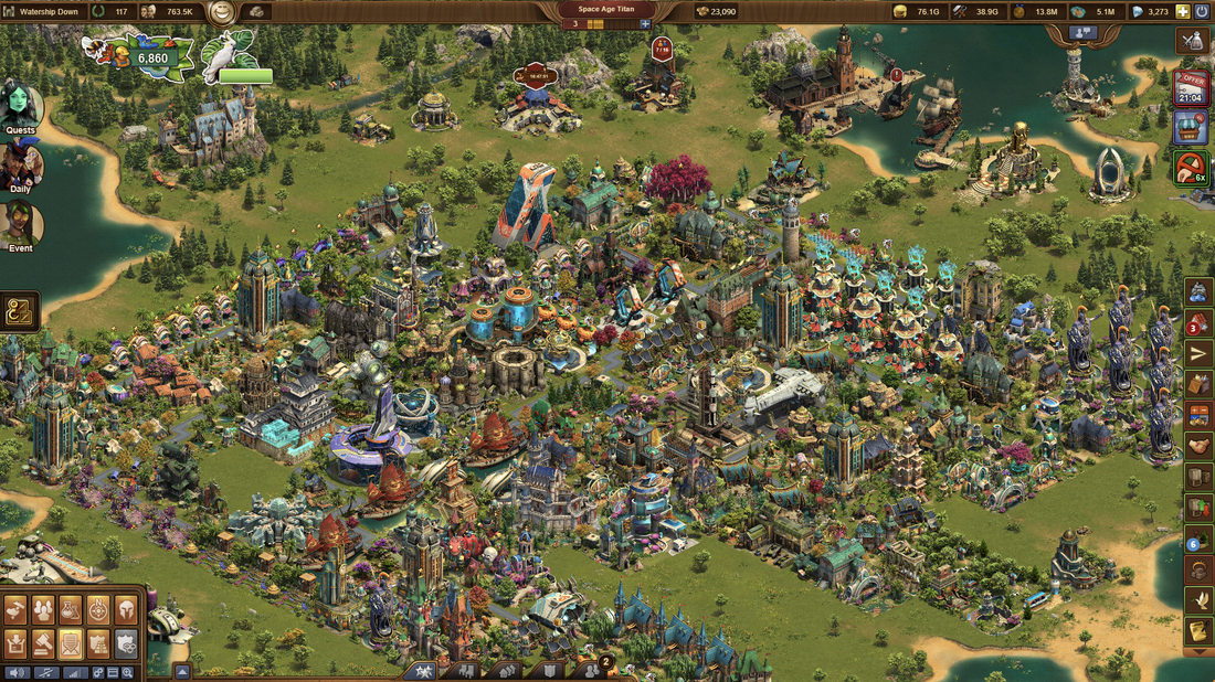 City layout before optimisation